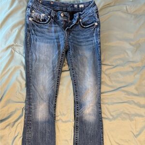 Size 28 Miss Me. Boot cut.